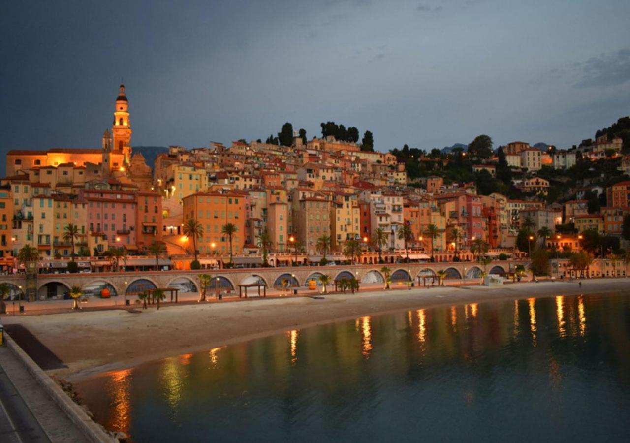 Apartment Les Sablettes Panoramic Sea View Menton Eksteriør billede
