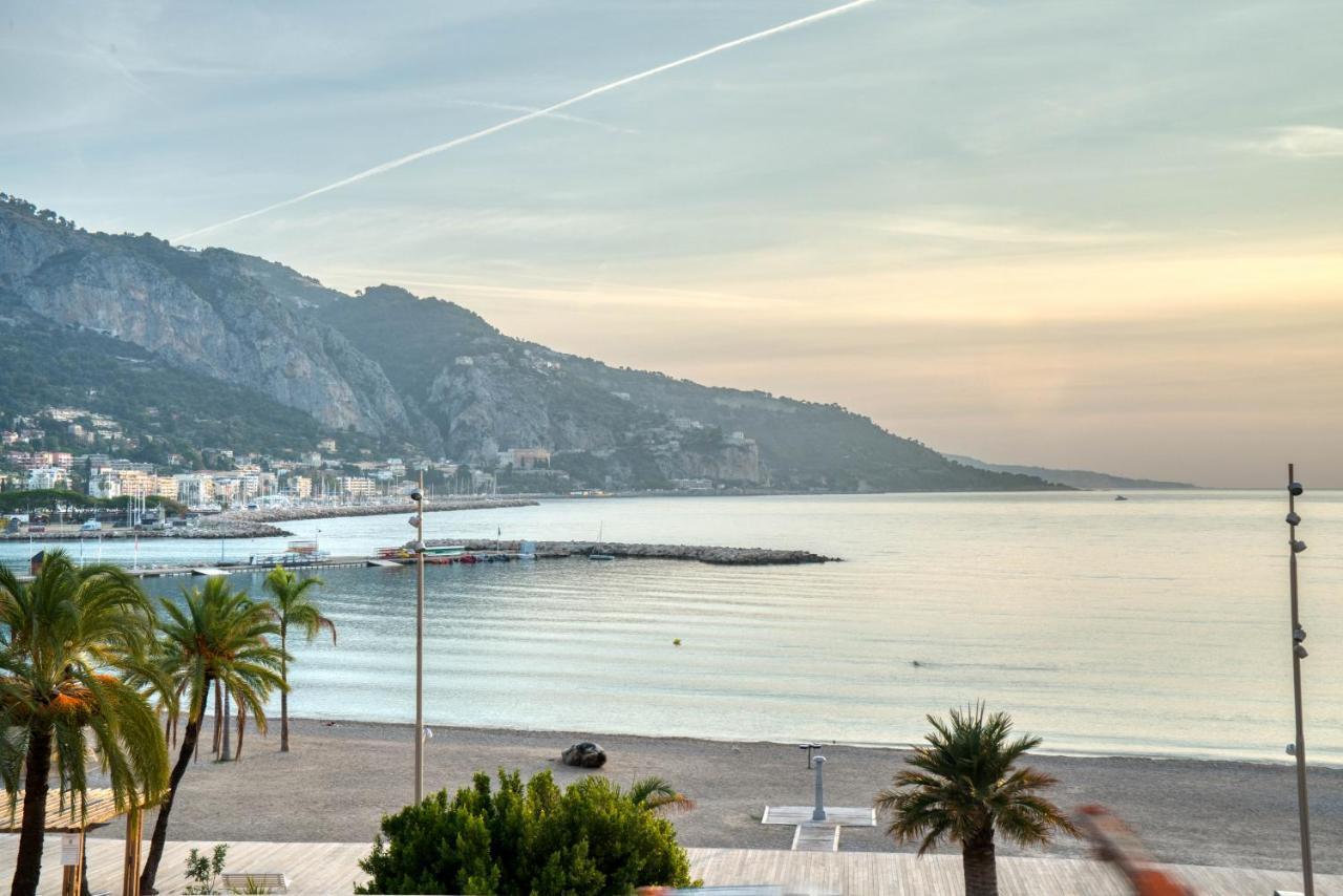 Apartment Les Sablettes Panoramic Sea View Menton Eksteriør billede